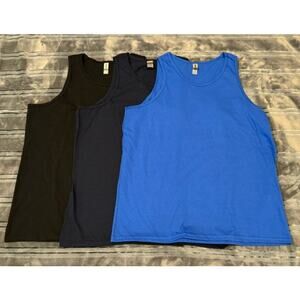 NEW 3-Pack Gildan Heavy Cotton Men's Adult Tank 2XL